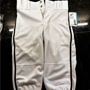 Champro White Baseball Pants Boys NWT!